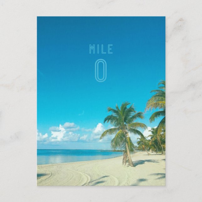 MILE ZERO Postkarte (Vorderseite)