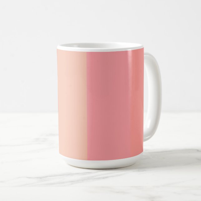 Milennial Pink Pastellmuster Kaffeetasse (VorderseiteRechts)