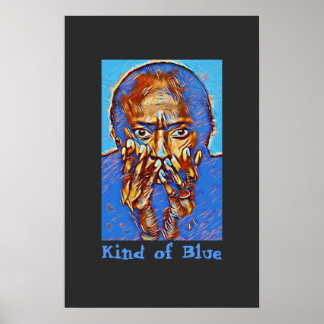 Miles Davis "Art of Blue" Poster