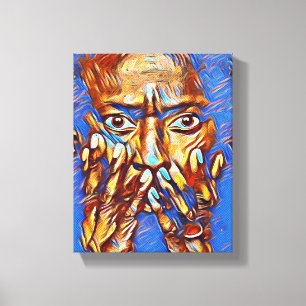 Miles Davis "Art von Blau" StretchCanvas Print Leinwanddruck