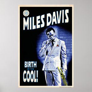Miles Davis Birth of the Cool Grafik, Original Poster