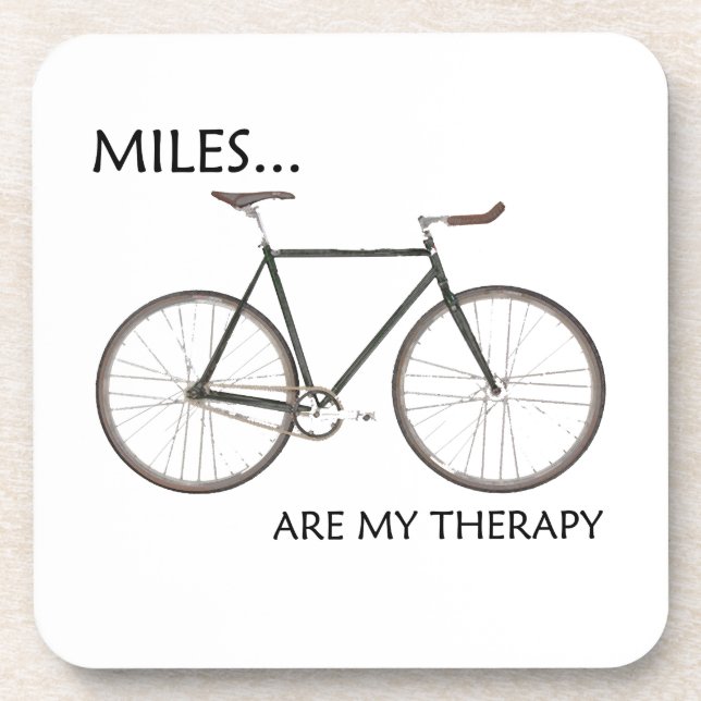 MIles sind meine Therapie Getränkeuntersetzer (Vorderseite)