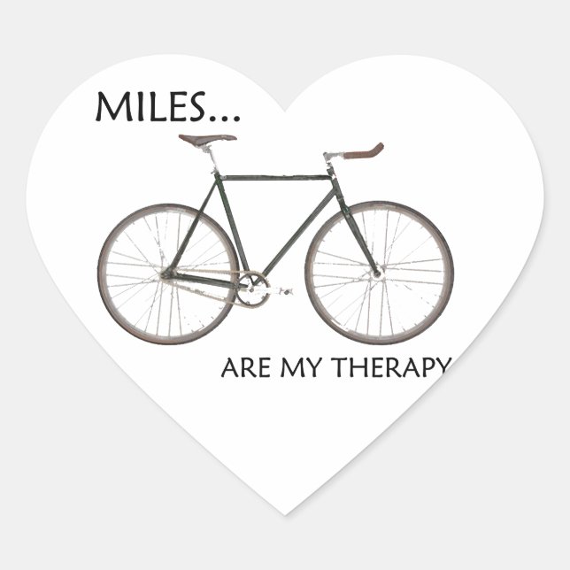 MIles sind meine Therapie Herz-Aufkleber (Vorderseite)