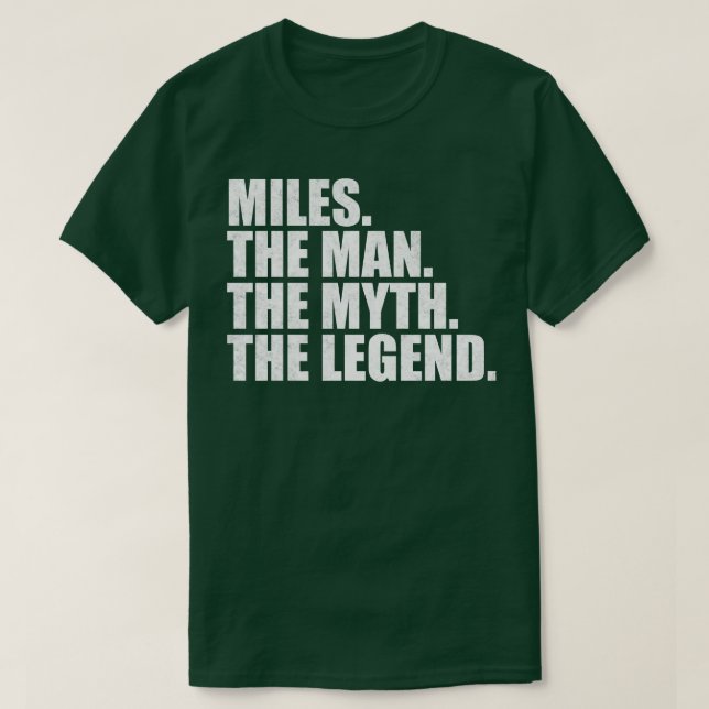 MilesMeilen Name Meilen mit Namen T-Shirt (Design vorne)
