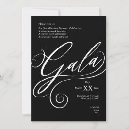 Milestone Gala Invitation Einladung