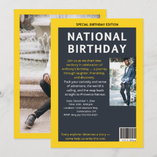 Milestone Magazine: Die Geburtstagsexpedition Einladung