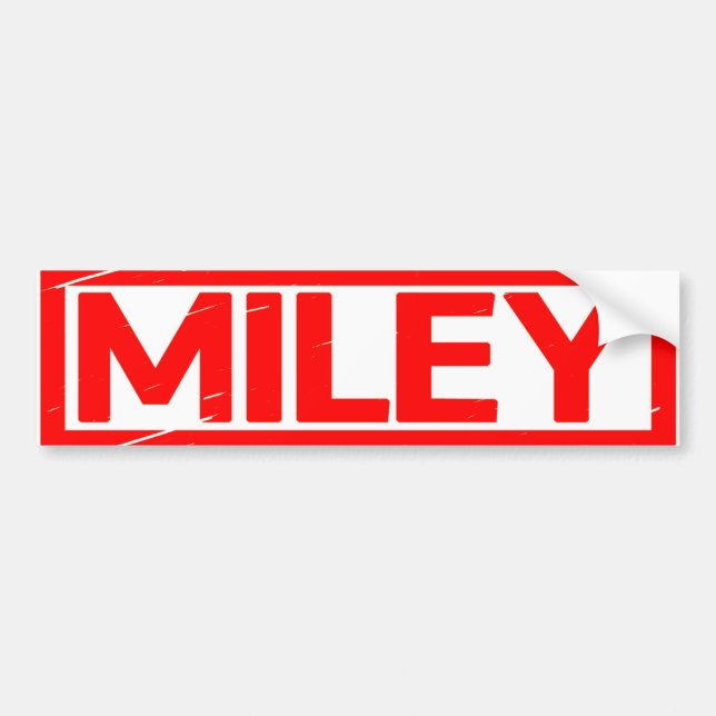 Miley Briefmarke Autoaufkleber (Vorne)