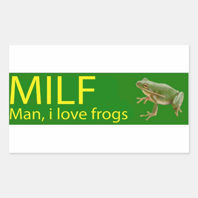 MILF Man, J'aime les grenouilles Stickers Meilleur (Devant)