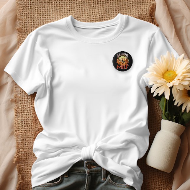 Milf, Mann I Liebe Fall, Niedlicher Herbst Party P Button (Von Creator hochgeladen)