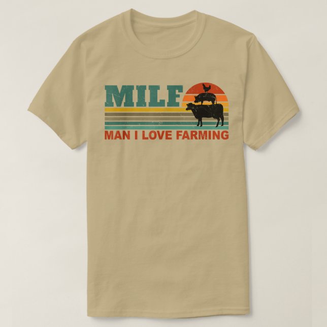 MILF-Mann-I-Liebe Landwirtschaft Bauer Landwirtsch T-Shirt (Design vorne)