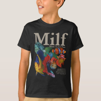 Milf Mann Ich Liebe Fisch Lustige Männer T-Shirt