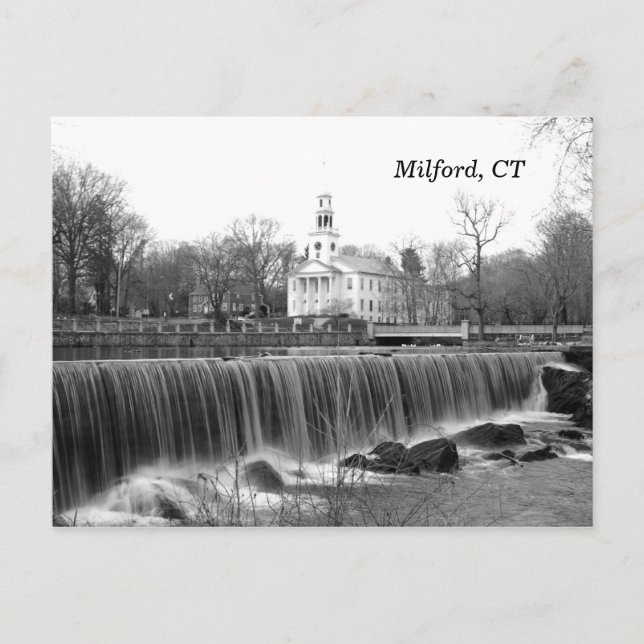 Milford, CT Duckpond Postcard Postkarte (Vorderseite)