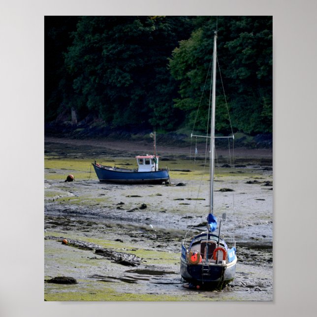 Milford Haven Wales Low Tide Poster (Vorne)
