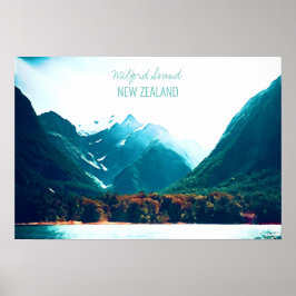 Milford Sound New Zealand Poster