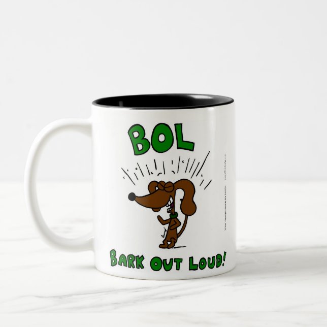 Milieu "BOL Bark Out Loud" Mug (Gauche)