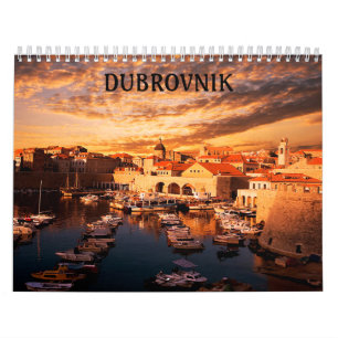 Milieu de calendrier de la Croatie Dubrovnik