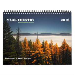 Milieu du calendrier 2016 de pays de Yaak