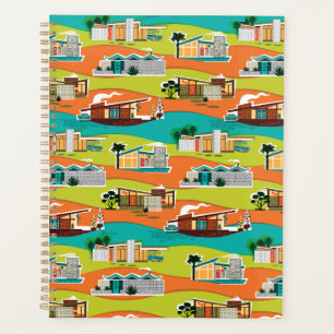 Milieu du siècle moderne Maisons Calendrier Planif