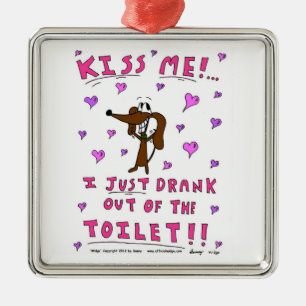 Milieu "KISS ME" Ornement