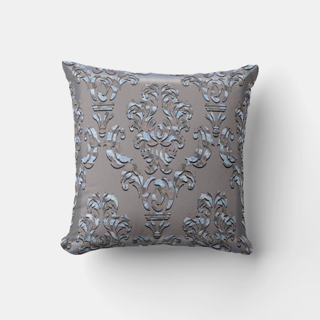 Miliscent Damask Throw Kissen (Vorderseite)