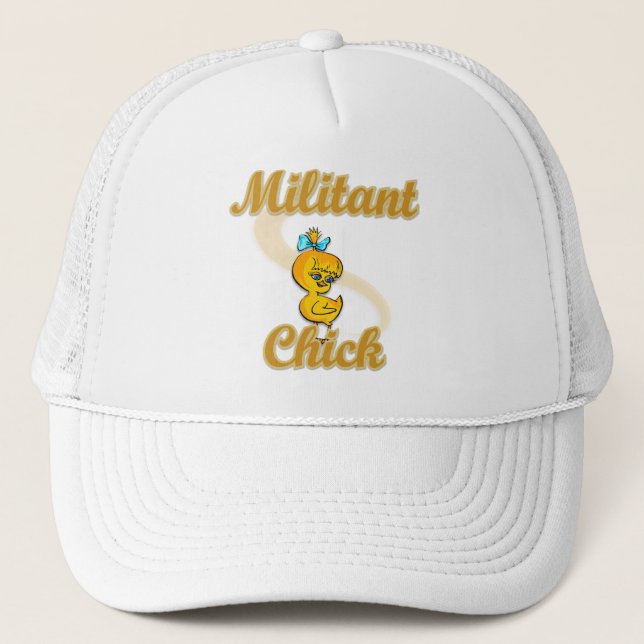 Militant Chick Truckerkappe (Vorderseite)