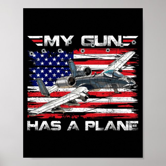 Militär-Angriffsjet Close Air Support Flugzeug hat Poster (Vorne)