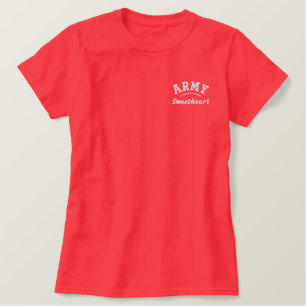 Militär Besticktes T-Shirt