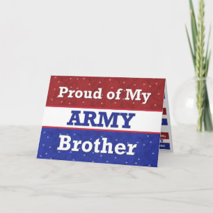 Militär - BROTHER in Army - Denken Sie an Sie Karte