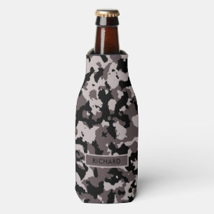 Militär Brown Camouflage Muster Personalisiert Flaschenkühler