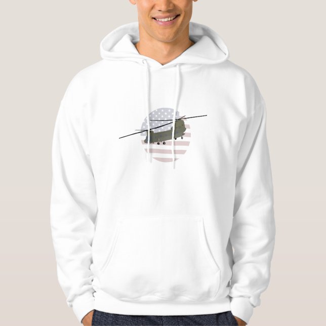 Militär-CH-47 Chinook Hubschrauber Hoodie (Vorderseite)