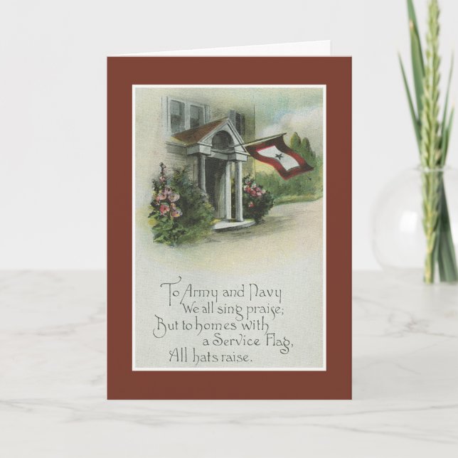 Militär: Denken Sie an Sie Karte (Vorderseite)