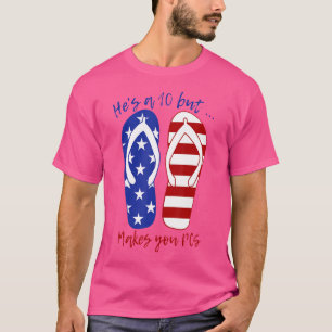 Militär-Ehepartner Er ist ein 10er Aber Lässt dic T-Shirt