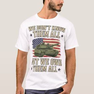 Militär-Erinnerungspanzer Patriotisches Shirt-Desi T-Shirt