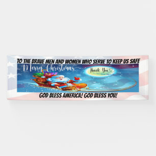 Militär, First Responder Weihnachtsbanner Banner