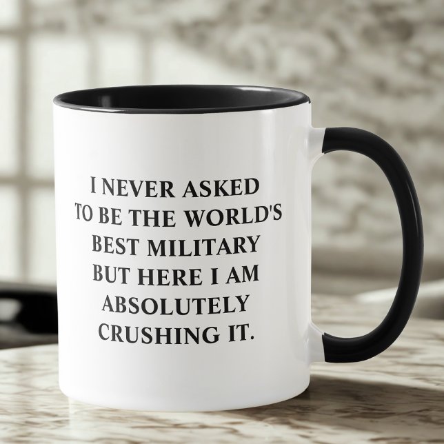 Militär habe ich nie Gefragt, der beste Militärdie Tasse (Von Creator hochgeladen)