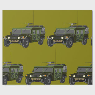 Militär-Humvee-Geländefahrzeug für taktische Einsä Geschenkpapier