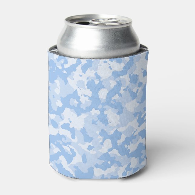 Militär Light Blue Camouflage Camouflage Muster Dosenkühler (Kanne Vorderseite)
