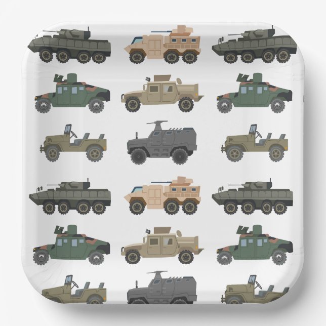 Militär-Papierteller Pappteller (Vorderseite)