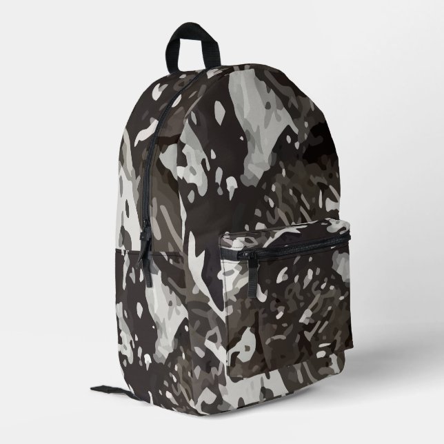 Militär-Tarnmuster-Design Bedruckter Rucksack (Rückseitige Ecke links)