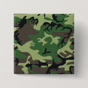 Militär tarnt Knopf Button