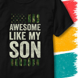 Militär-Tarnung Amerikanische Flagge Awesome wie m T-Shirt