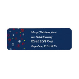 Militär USA Weihnachtsschneeflocken Blau
