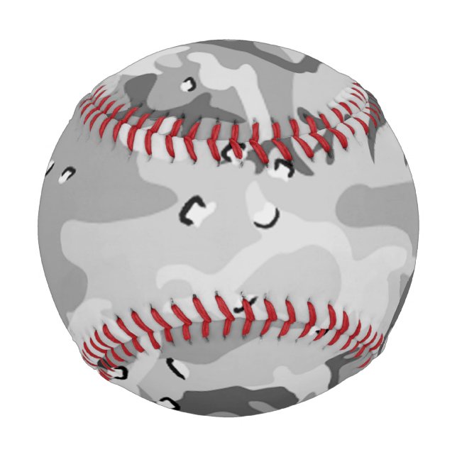 Militär Winter Gray Camouflage Muster Baseball (Vorderseite)