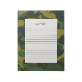 Militärarmee Camouflage Notizblock