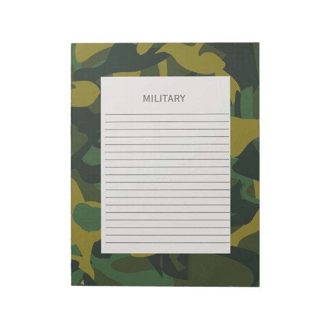 Militärarmee Camouflage Notizblock (Rotiert)