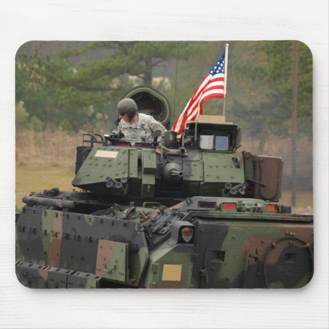 Militärbehälter mit uns Flagge mousepad (Vorne)