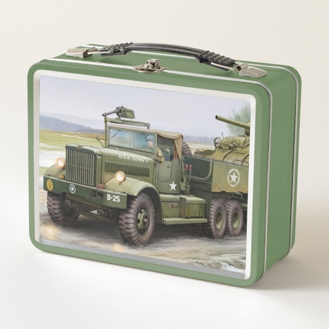 Militärbüchse Metall Brotdose (Vorderseite)