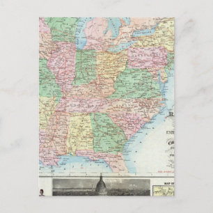 Militärdiagramm der Gewerkschaft Postkarte