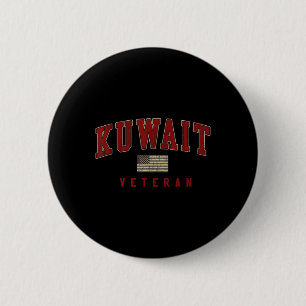 Militärdienst für Veteranen des Shirts in Kuwait Button