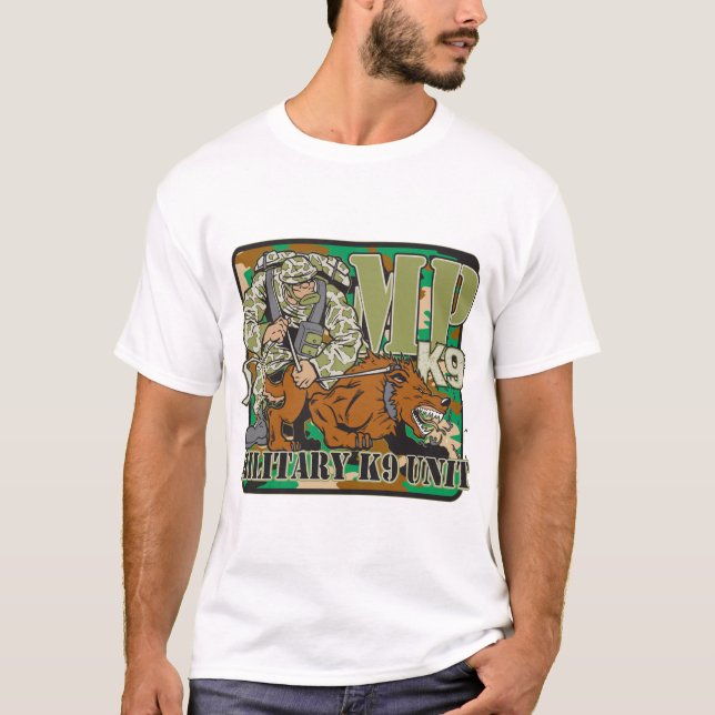 Militäreinheit K9 T-Shirt (Vorderseite)